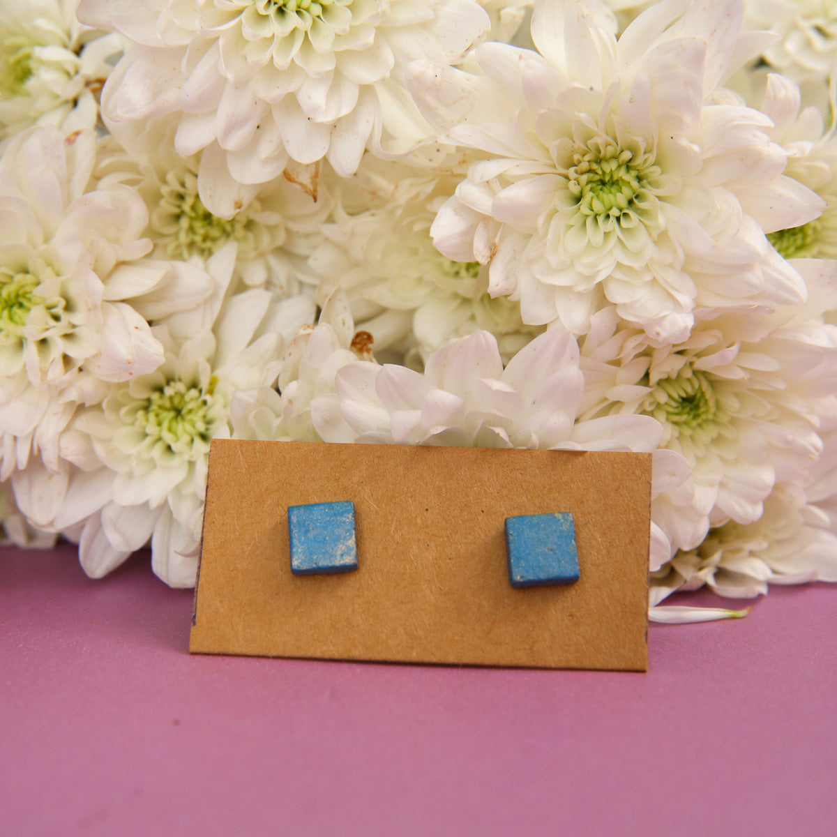 Square Terracotta Earrings