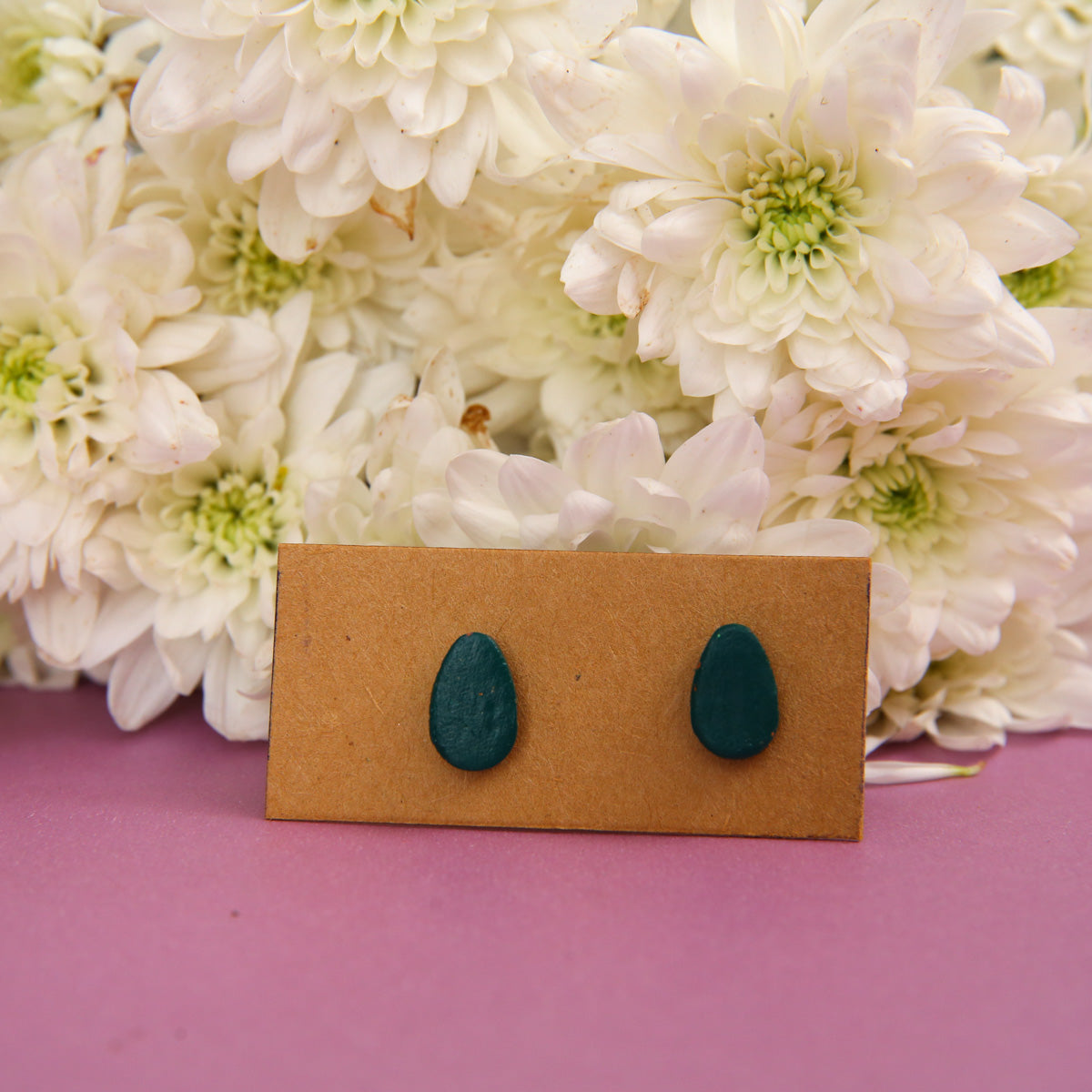 Oval Terracotta Earrings