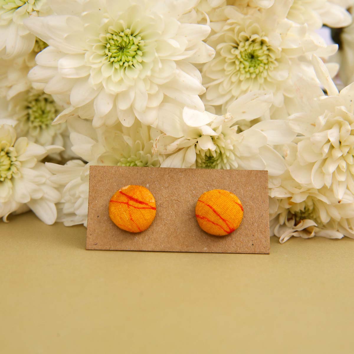 Saffron Batik Earrings