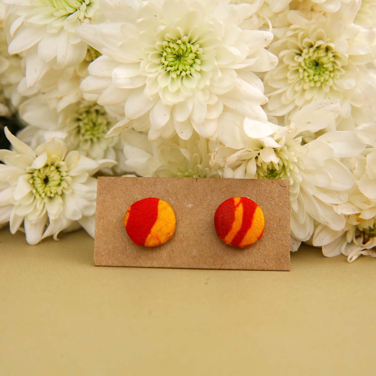 Turmeric Batik Earrings