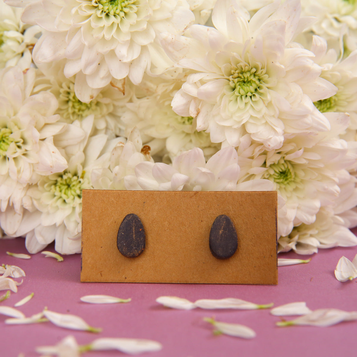 Oval Terracotta Earrings