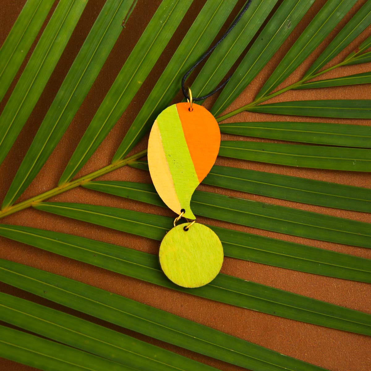 Lime Wooden Necklace