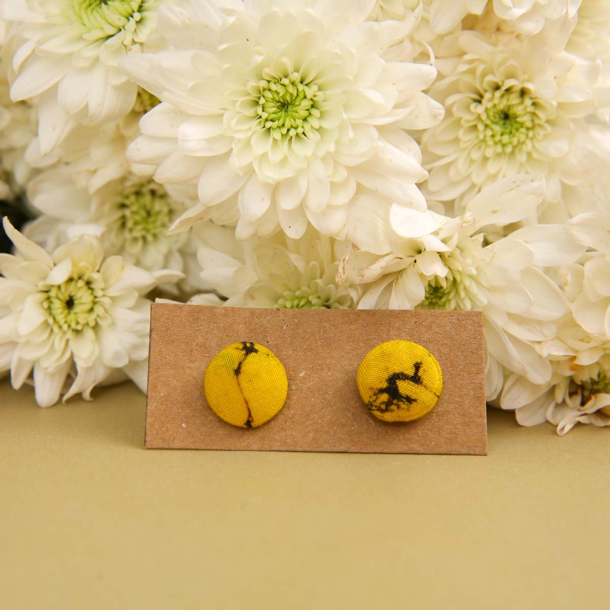 Sun Streaks Batik Earrings