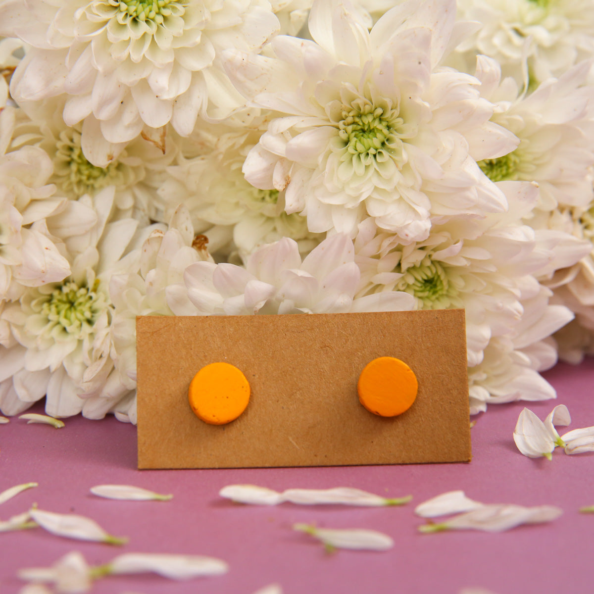Mustard Terracotta Earrings
