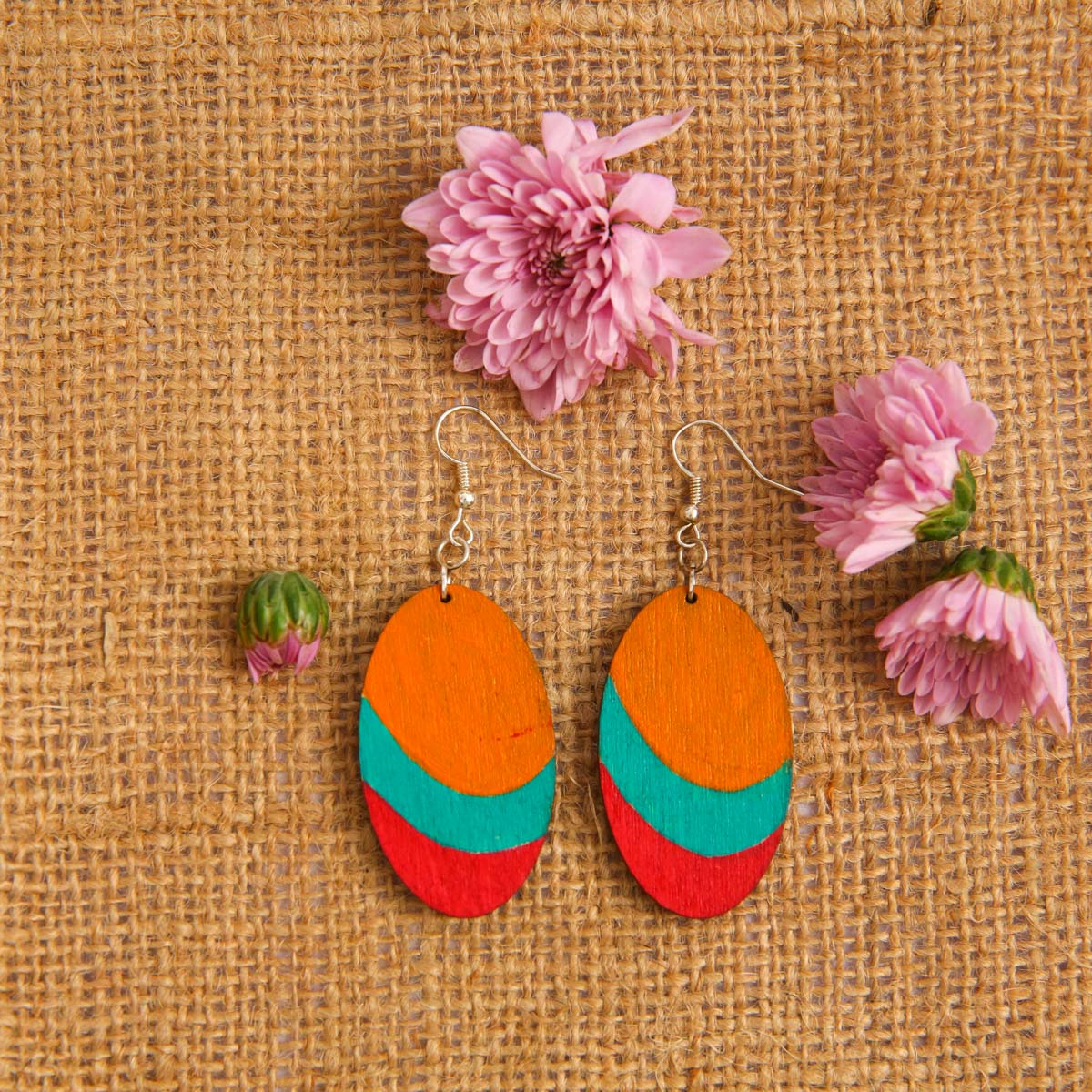 Gradient Wooden Earrings