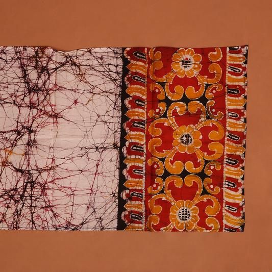 Two-toned Floral Batik Shawl