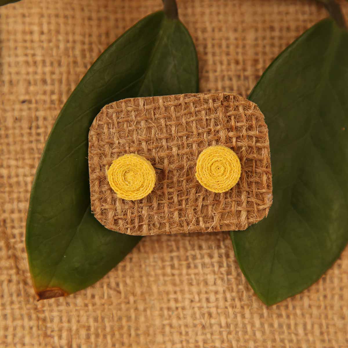 Yellow Orchid Earrings