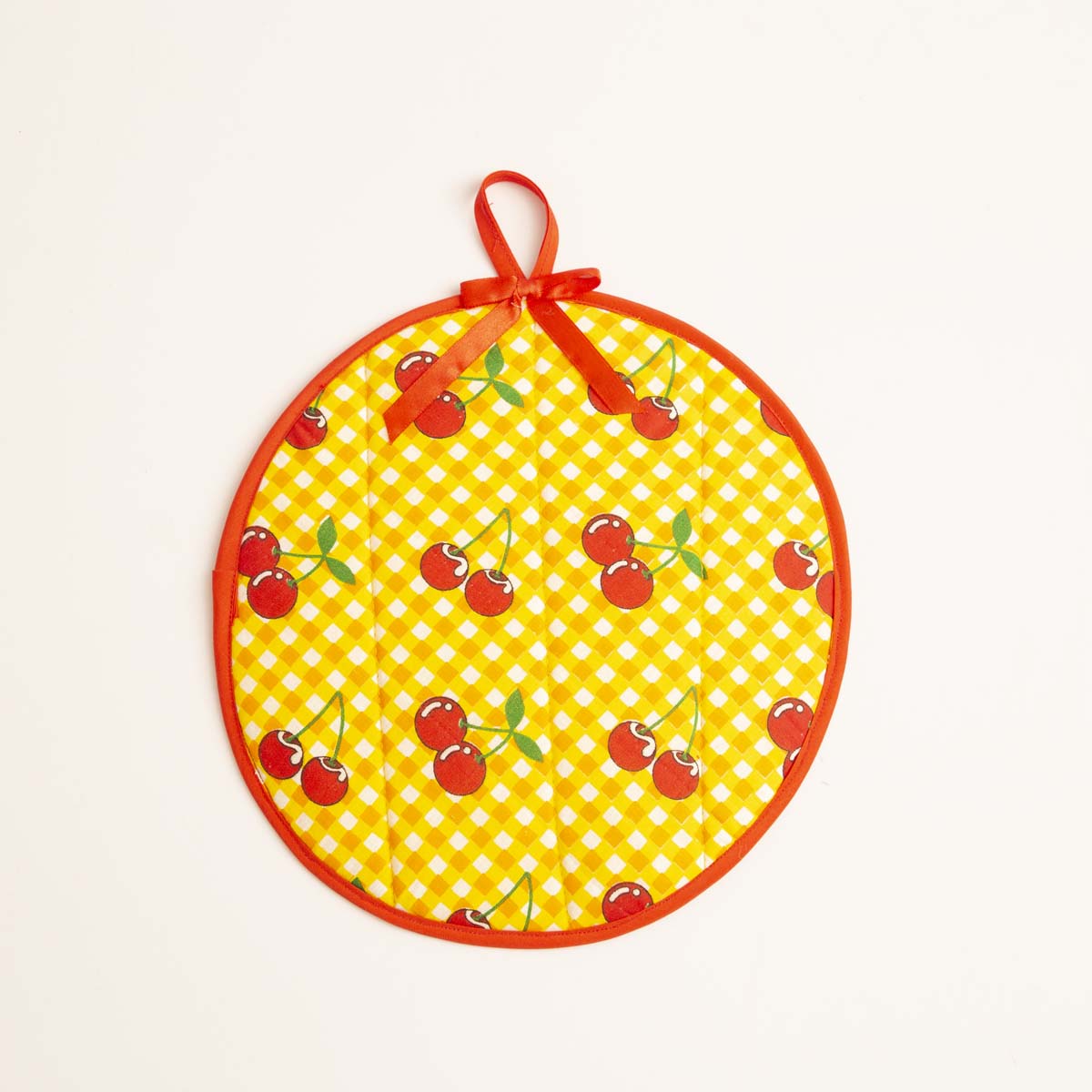 Round Cherry Pot Holder