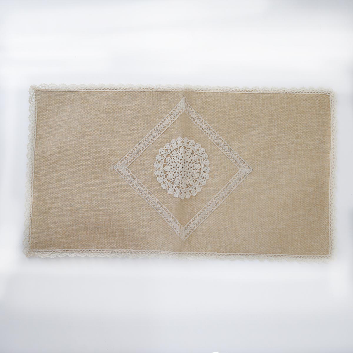 Beige Burlap Table Mat