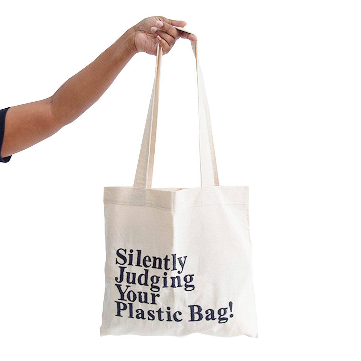 Silently judging your plastic bag Tote Bag