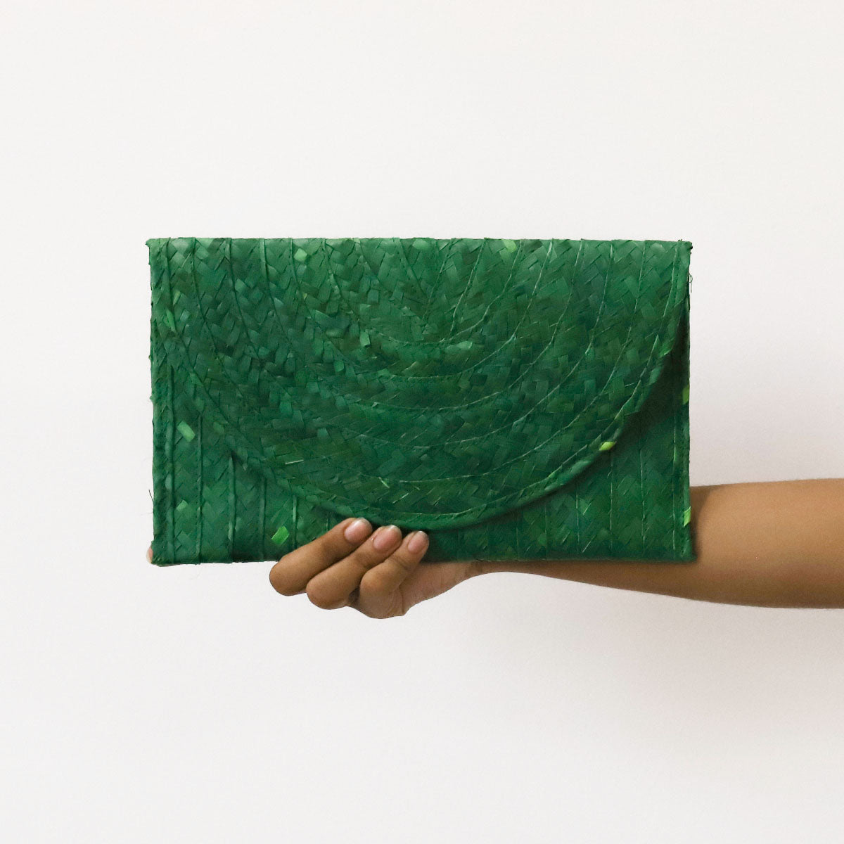 Emerald Palmyrah Clutch