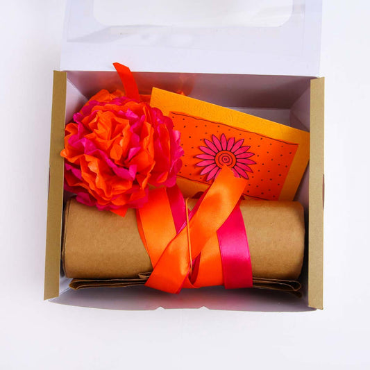 Fuschia Gift Wrap Set