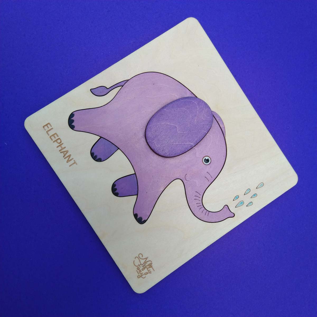 Wooden Elephant Puzzle