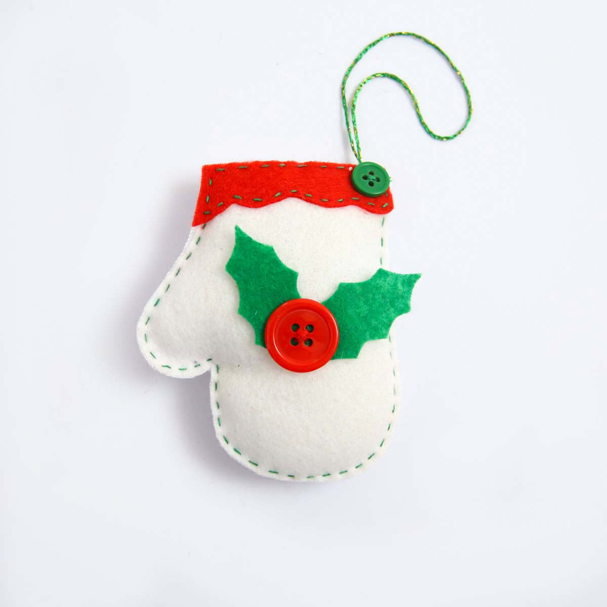 White Mitten Ornament
