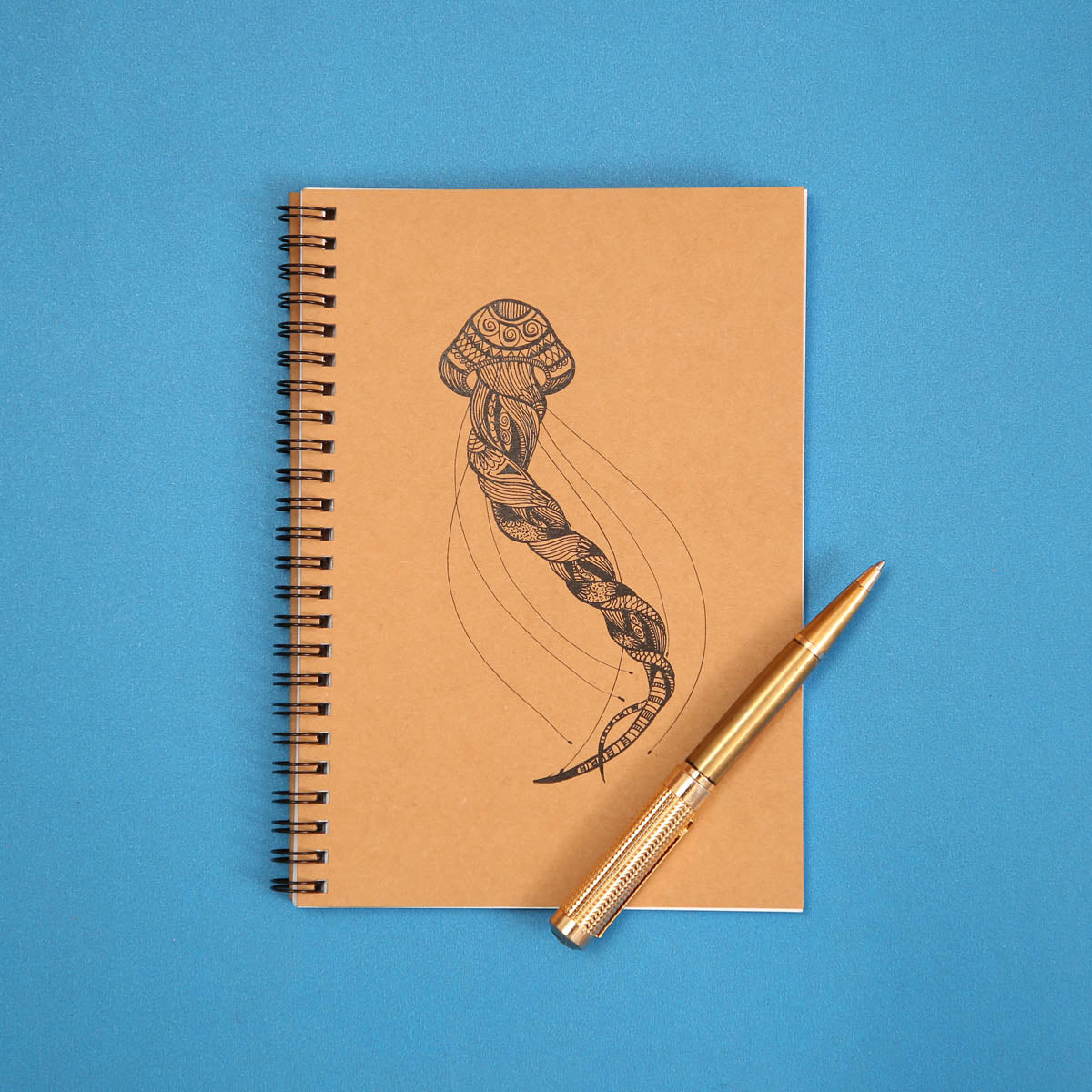 Flowy Jellyfish A5 Notebook