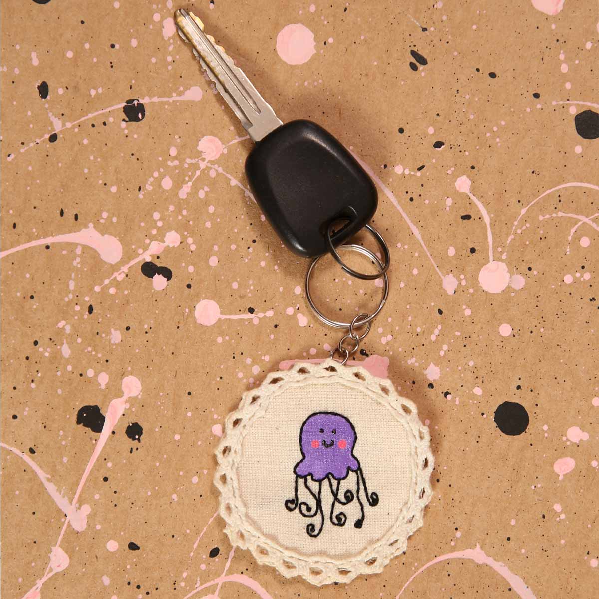 Tentacle Love Keytag
