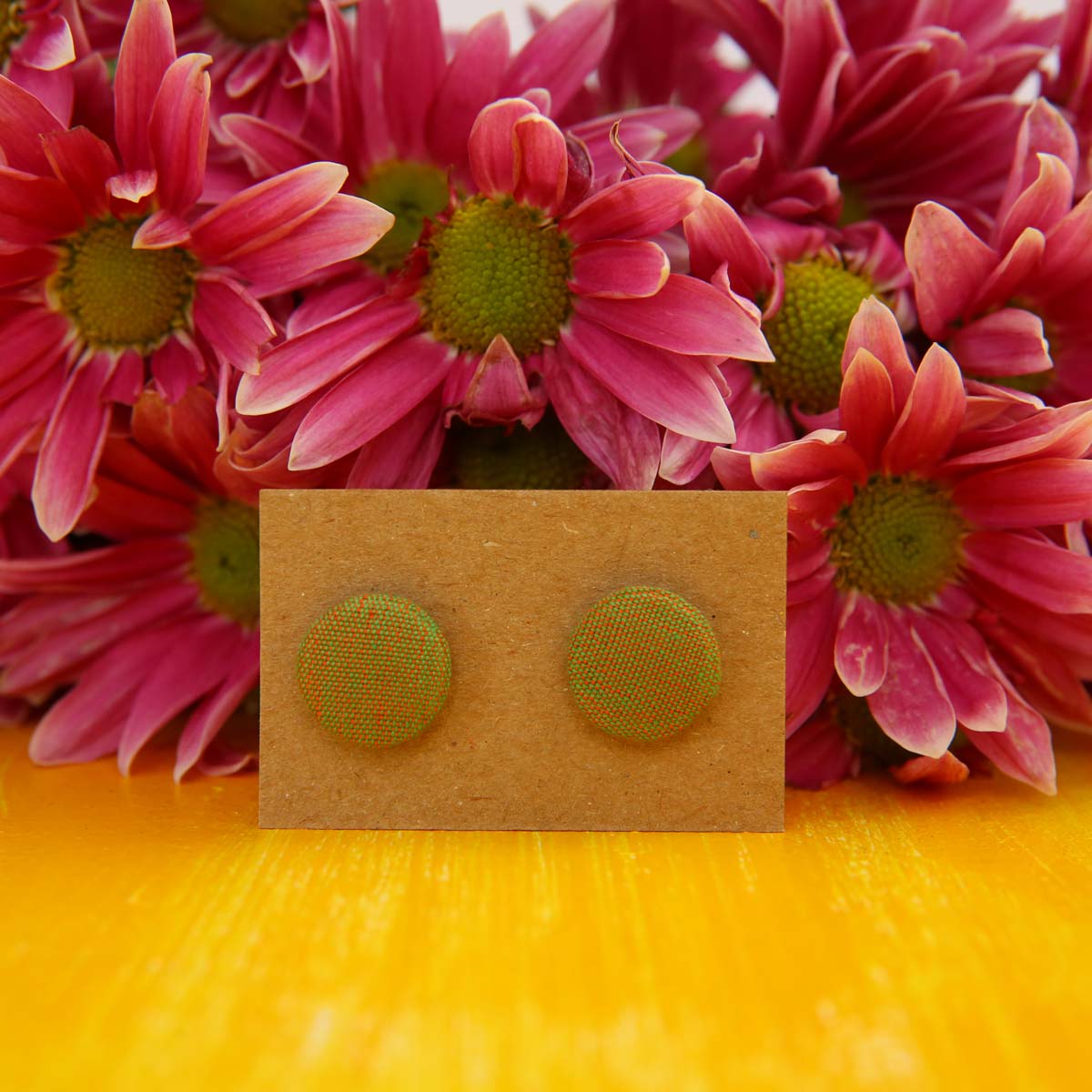 Pear Handloom Stud Earrings