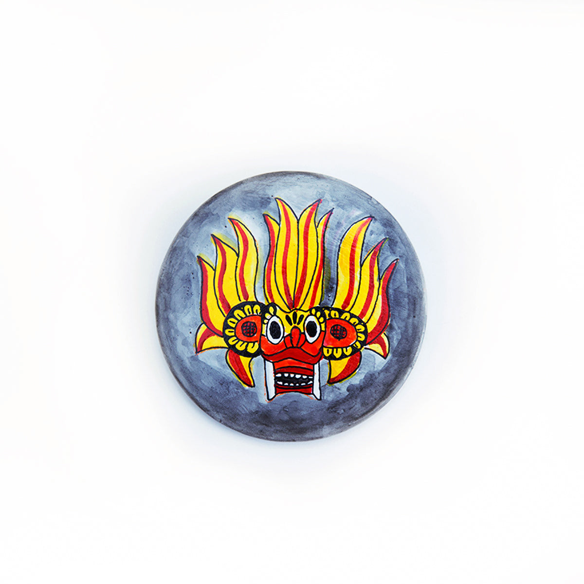 Yaka Mask Painted Fridge Magnet