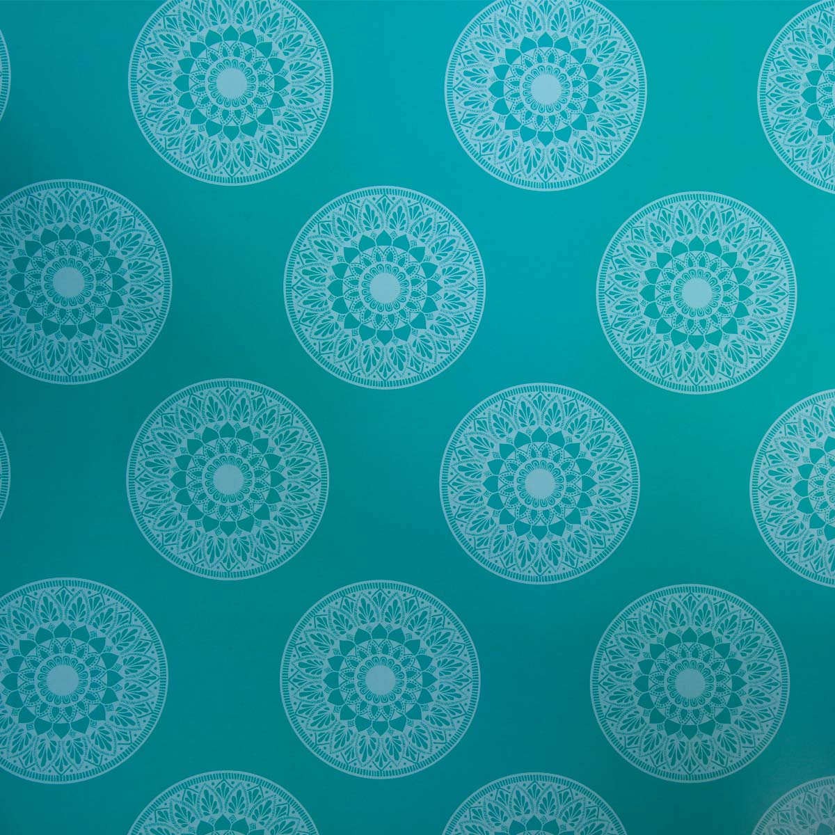 Teal Lazy Daisy Wrapping Paper