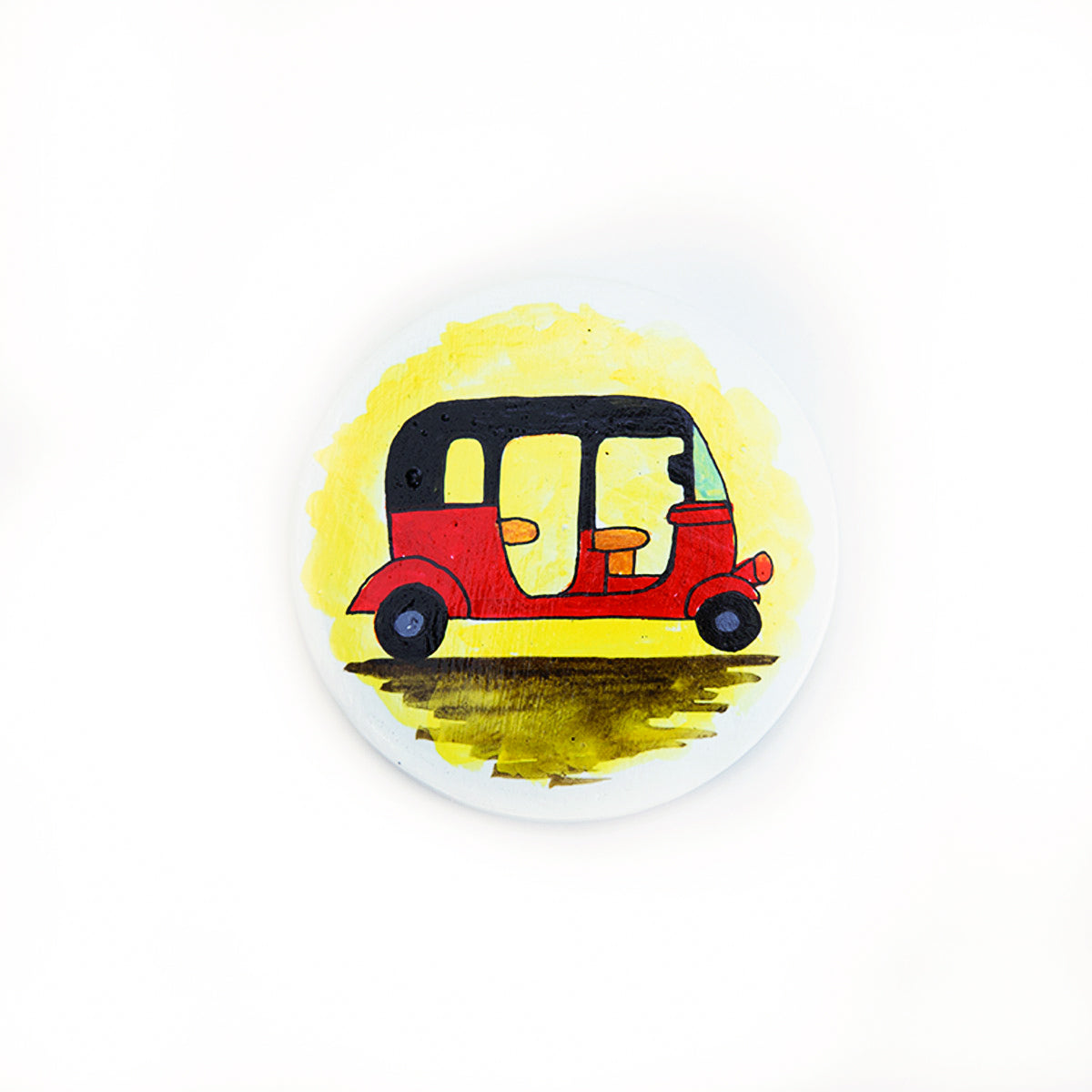 Tuk Tuk Painted Fridge Magnet