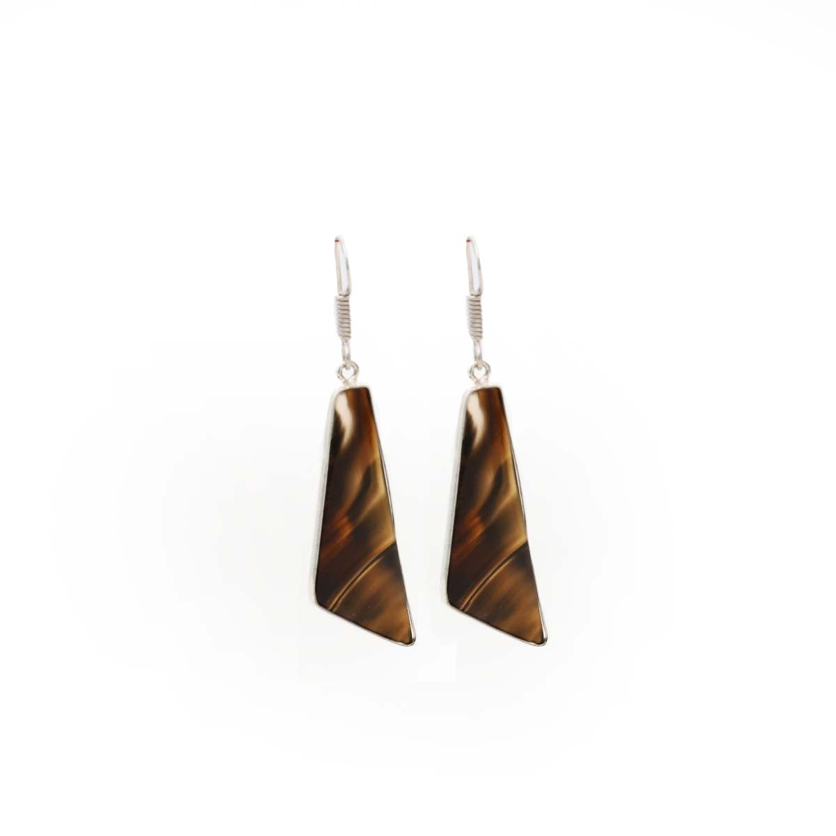 Tiger Agate Drop Earrings