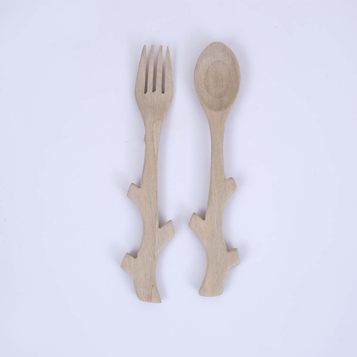 Branch Handle Fork & Spoon Set