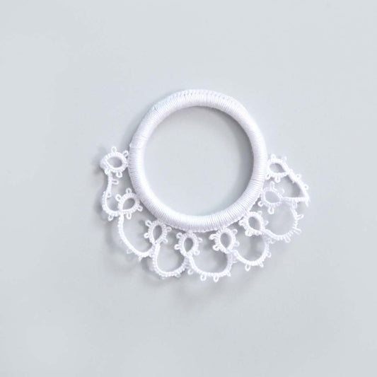 Crystal Tatted Napkin Ring Set