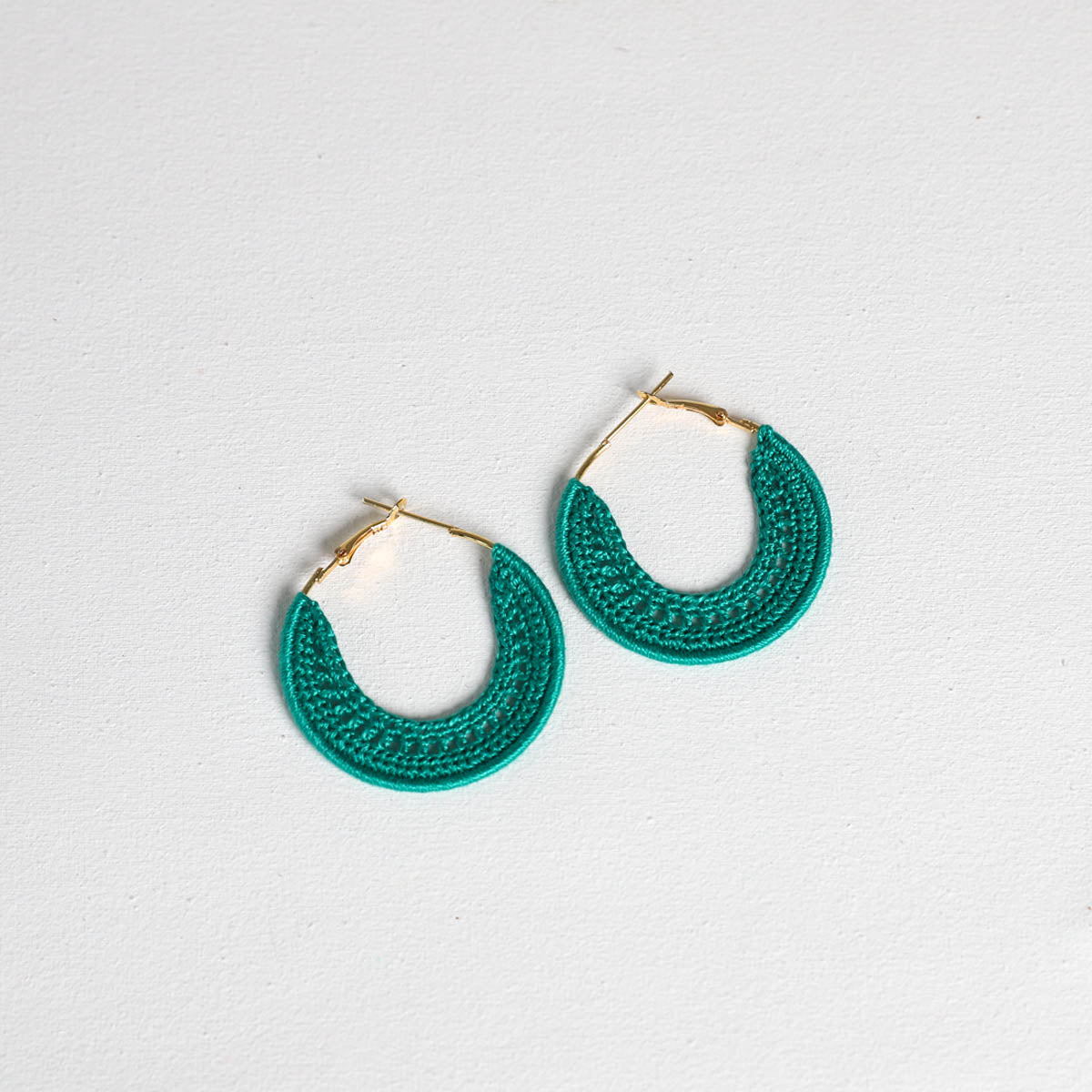 Emerald Crotchet Earrings