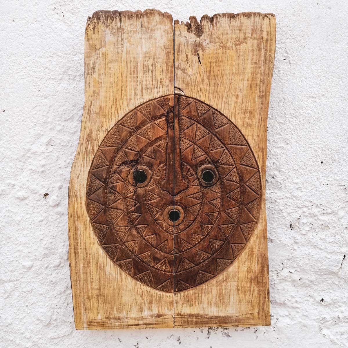 Sun Mask Burkina Faso Wood Carving