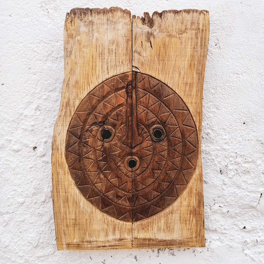 Sun Mask Burkina Faso Wood Carving