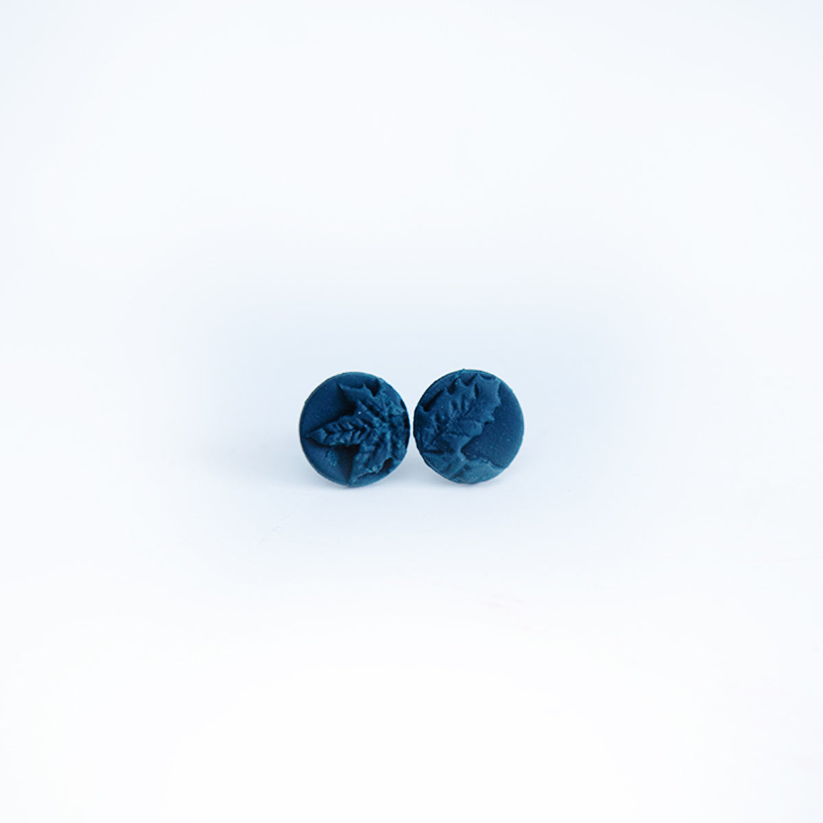 Midnight Blue Clay Stud Earrings
