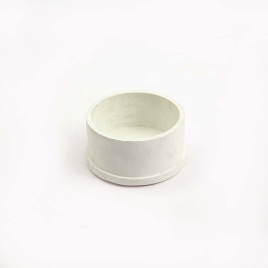 White Round Planter