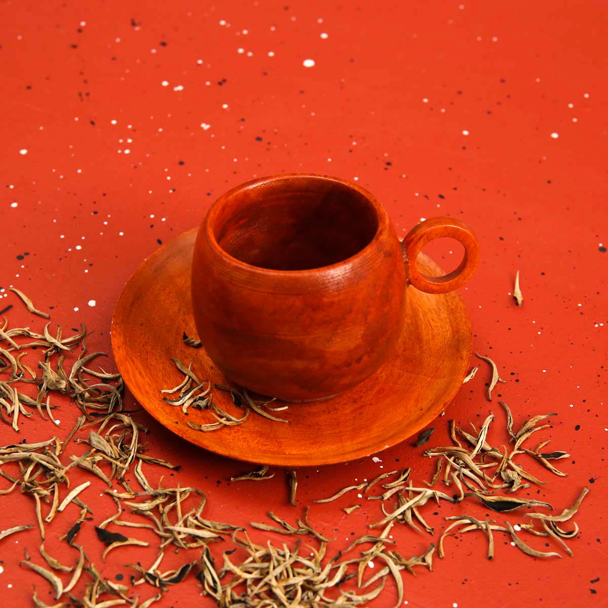 Wooden Tea Cup & Saucer
