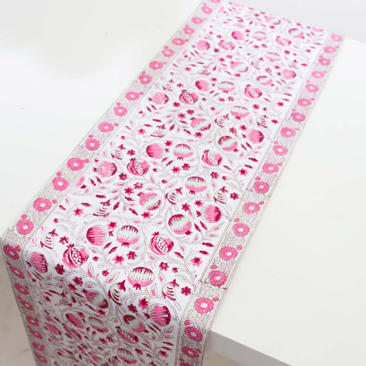 Flamingo Block Printed Table Runner