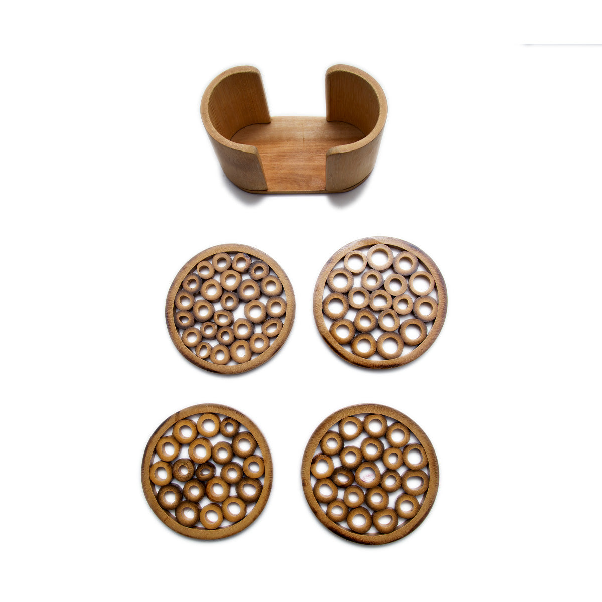 Bamboo Coaster Set