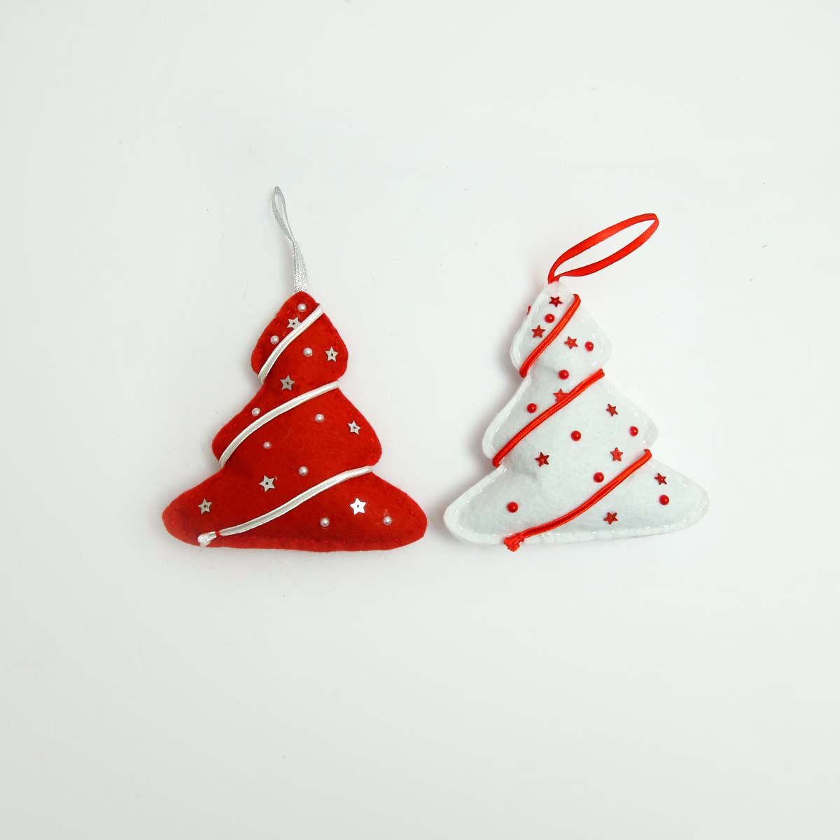 Felt Christmas Trees Ornament Set
