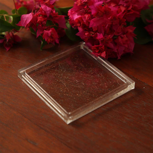 Bronze Glitter Resin Coasters