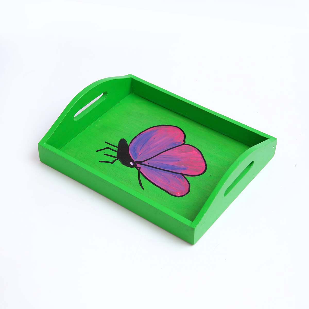 Butterfly Fly Away Wooden Tray