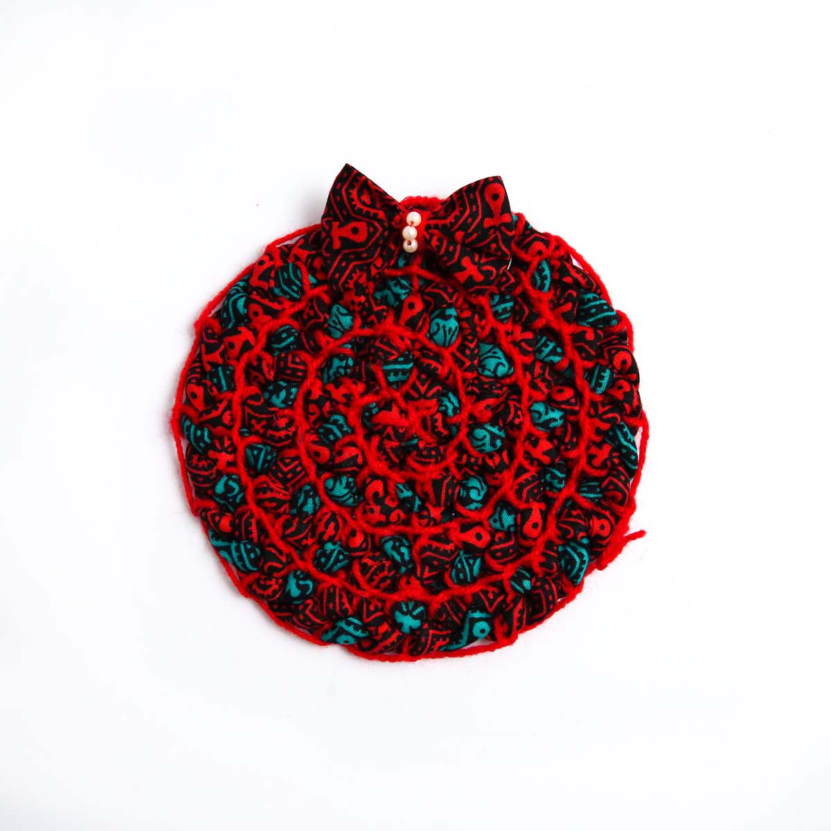 Christmas Wreath Fabric Coaster