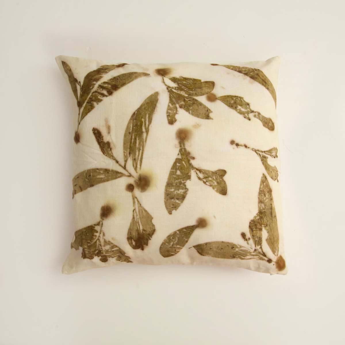 Leafy Printed Cushion Cover