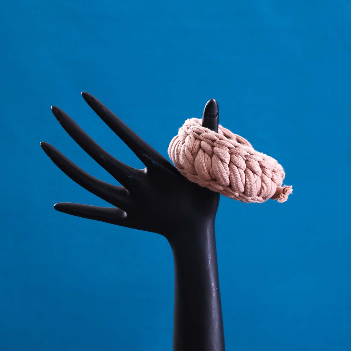 Dusty Rose Crochet Bracelet