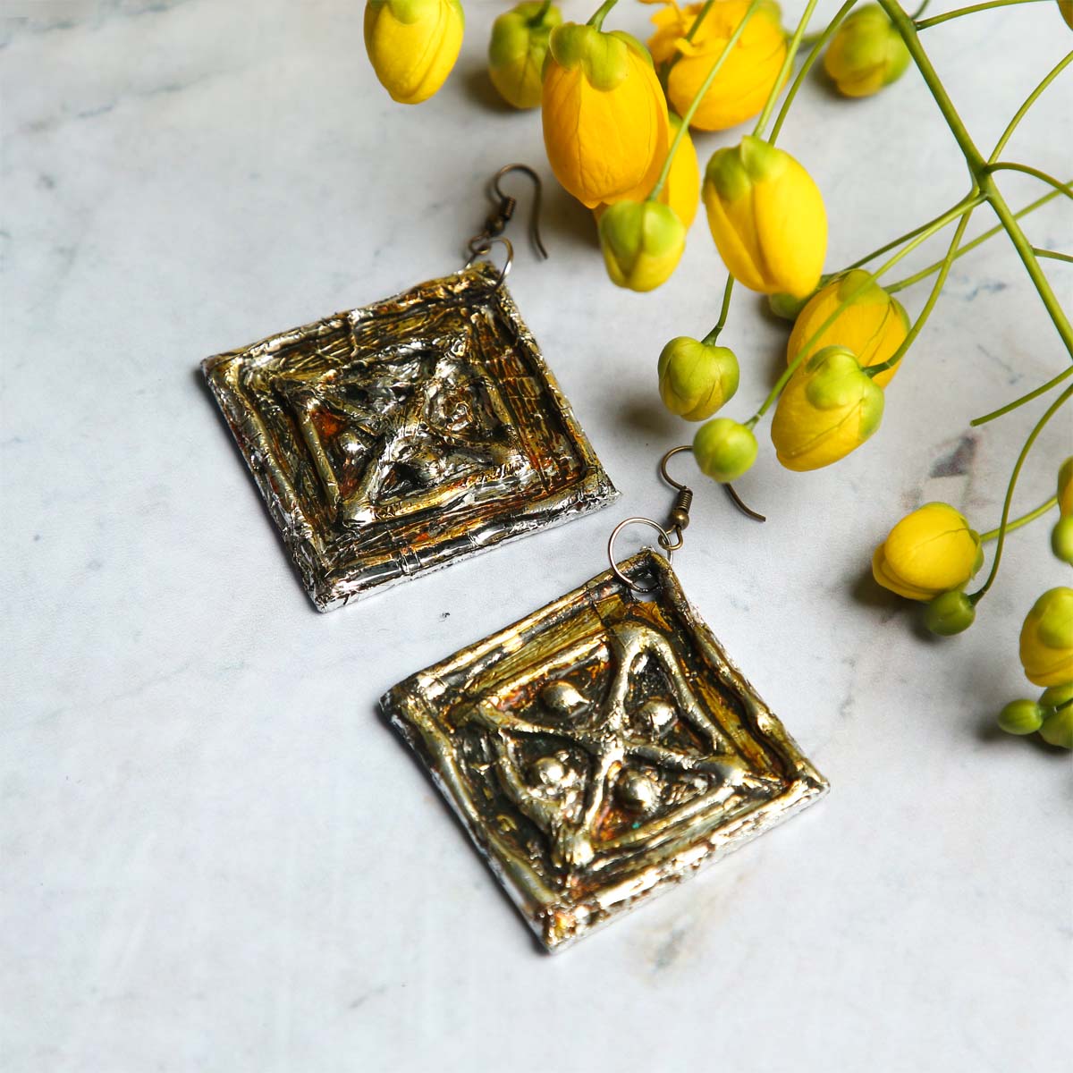 Diamond Window Earrings