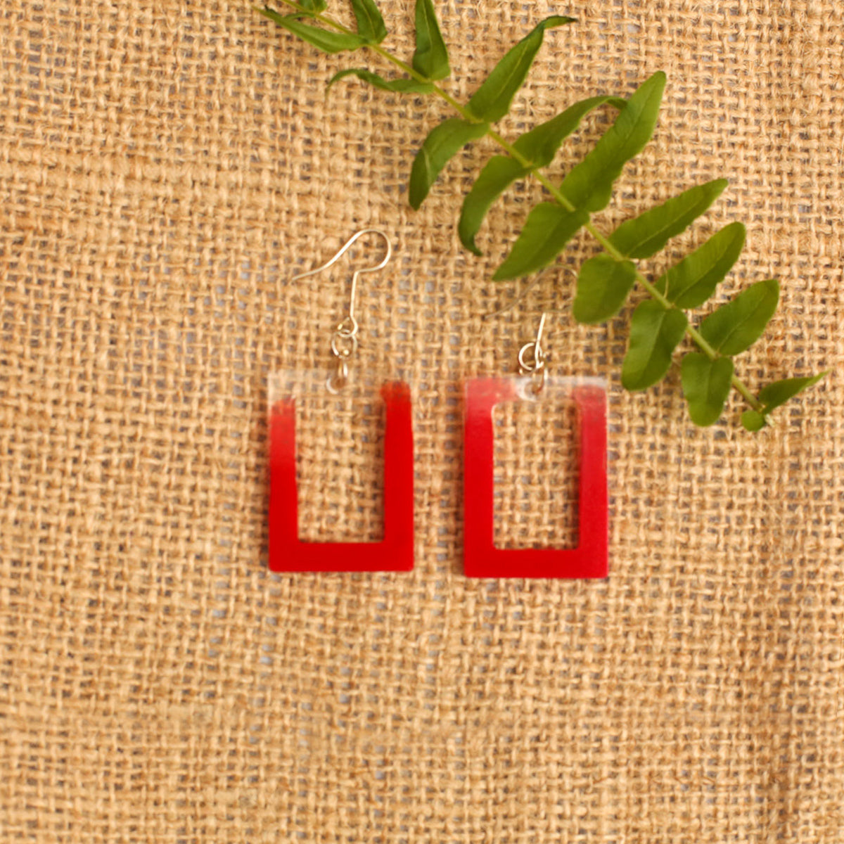 Square Resin Earrings