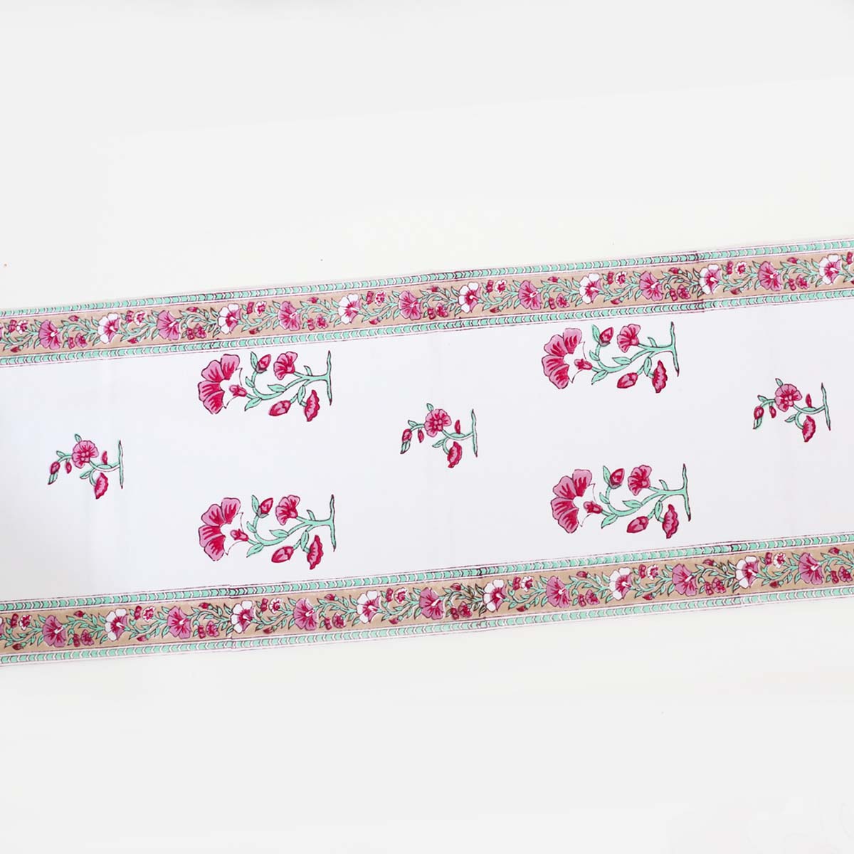 Fauna Block Printed Table Runner