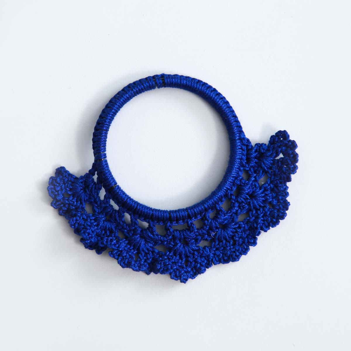 Icy Crochet Napkin Ring Set