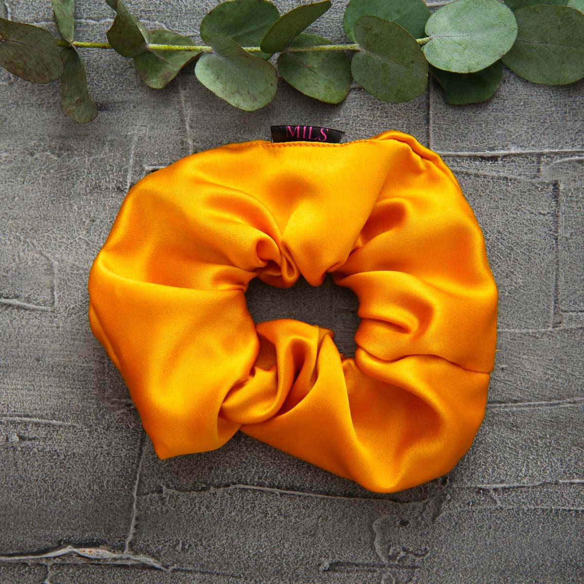 Marigold Silk Scrunchie