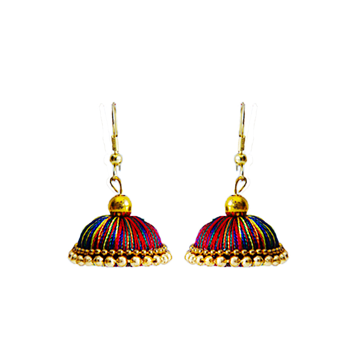 Jute Thread Jhumka Earrings
