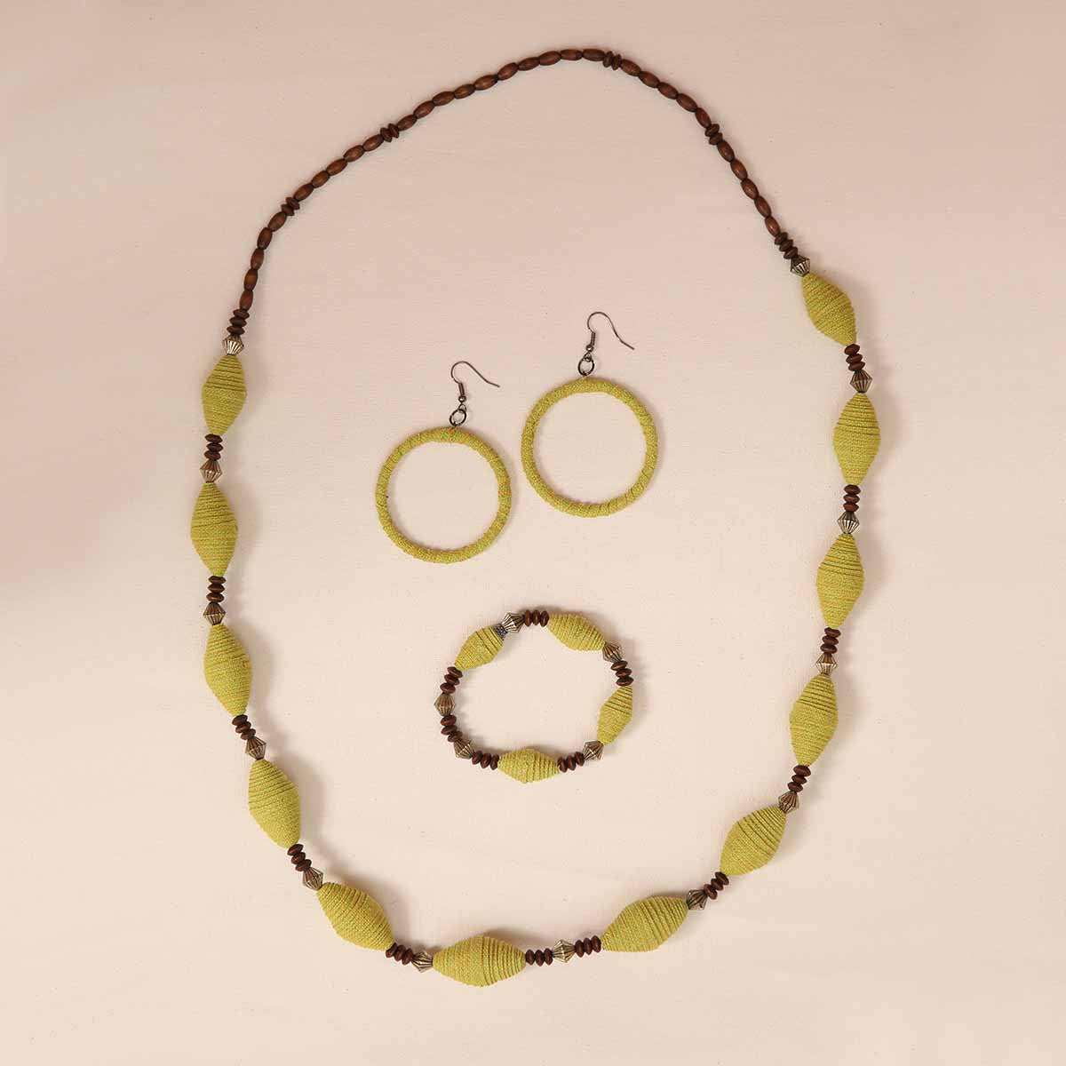 Avocado Green Jewelry Set