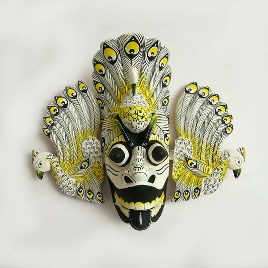 Yellow Mayura Raksha Mask