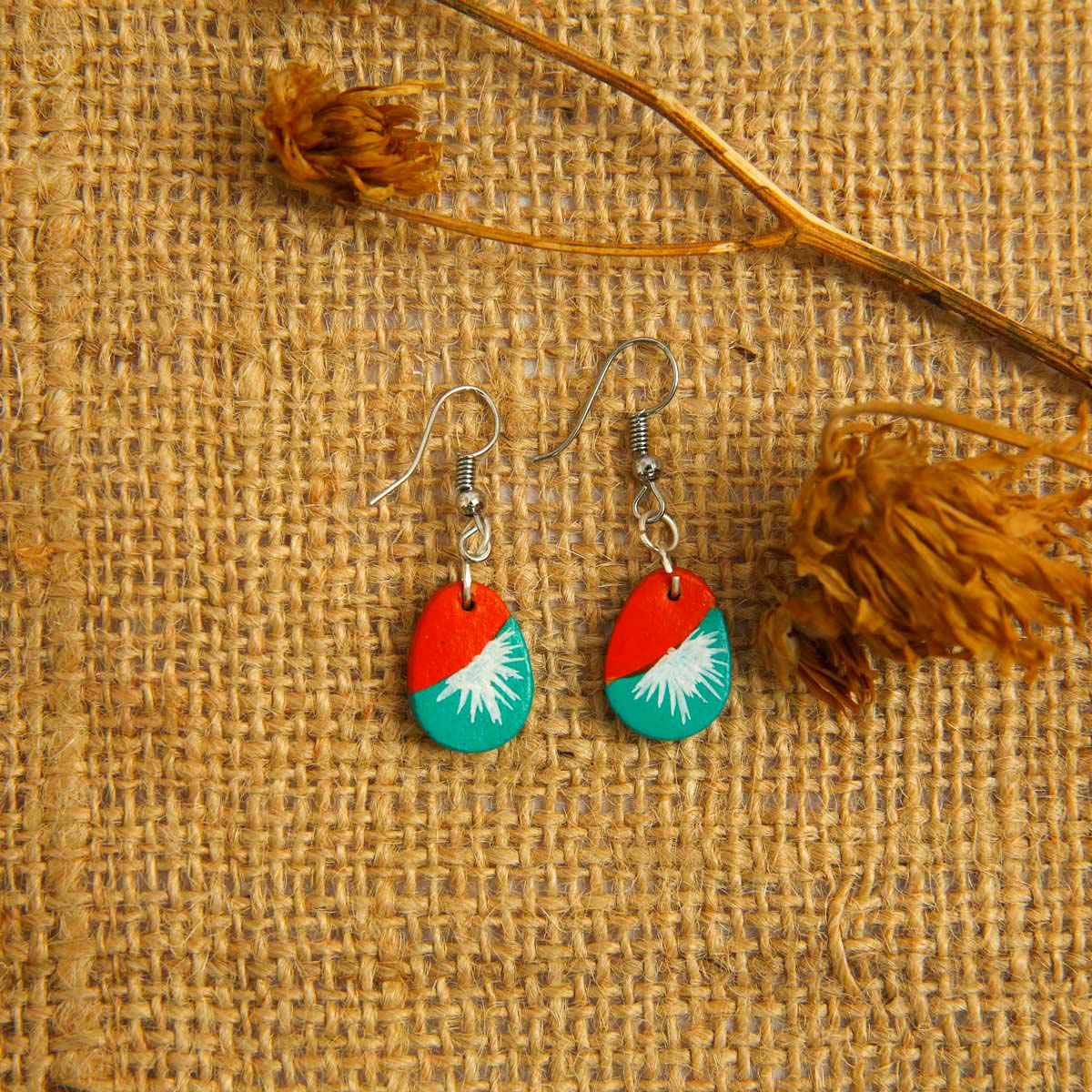 Splash Terracotta Earrings